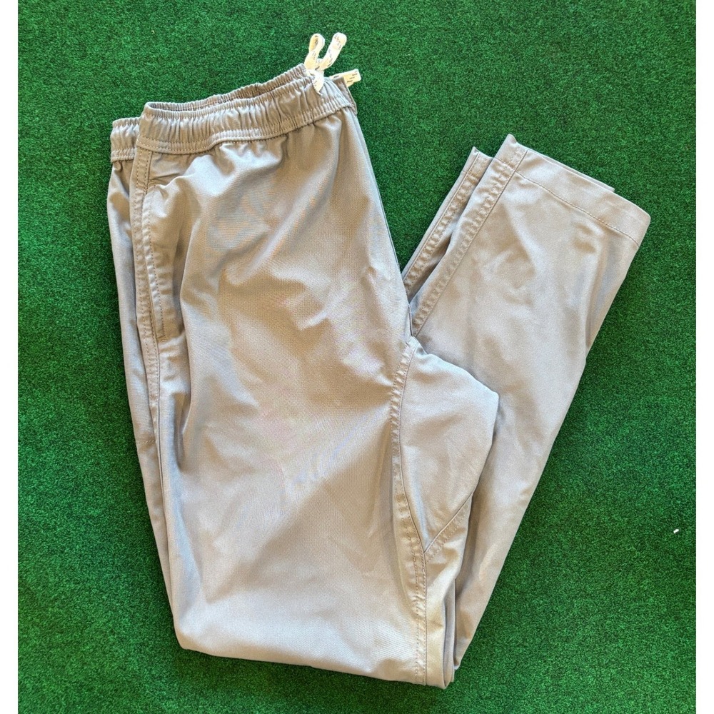 Lake and Trail Gray Polyester Drawstring Waist Zip Pocket Casual Pants Mens M